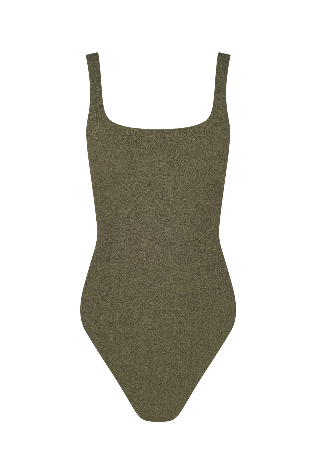 Square Neck One Piece | Crispy Darkest Olive