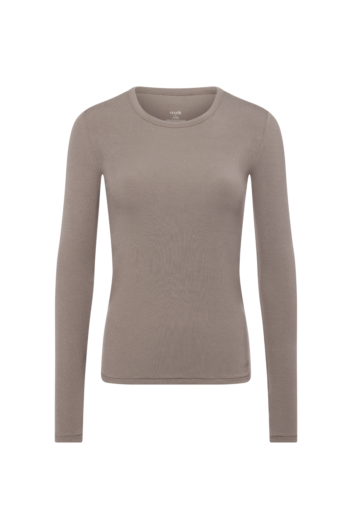 Sporty Rib Bra Long Sleeve | Cocoa