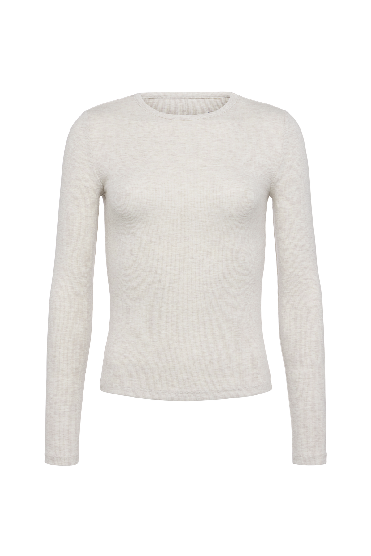 Slinky Rib Long Sleeve Shirt | Heather Fog