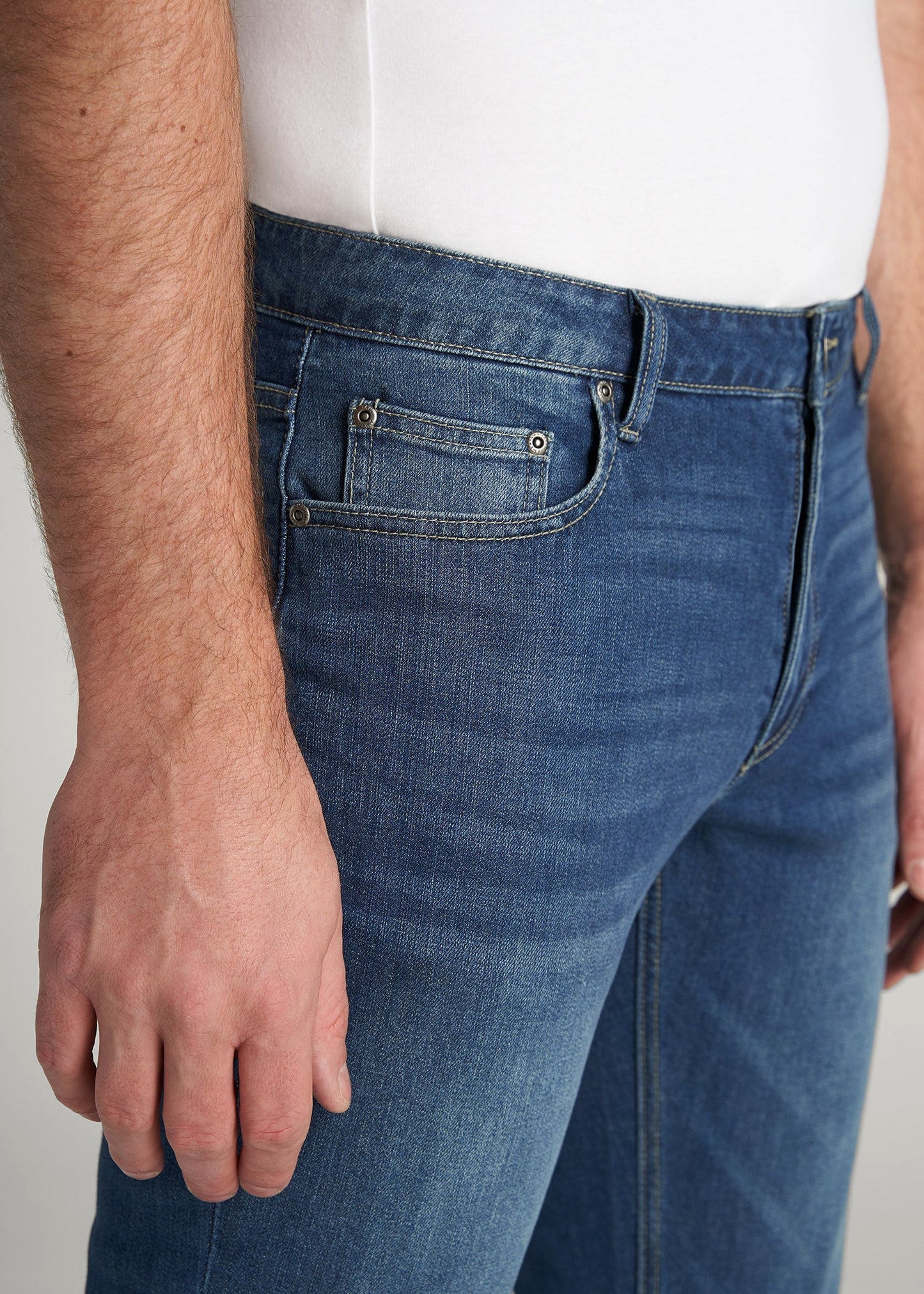 Carman TAPERED Jeans for Tall Men in Classic Blue