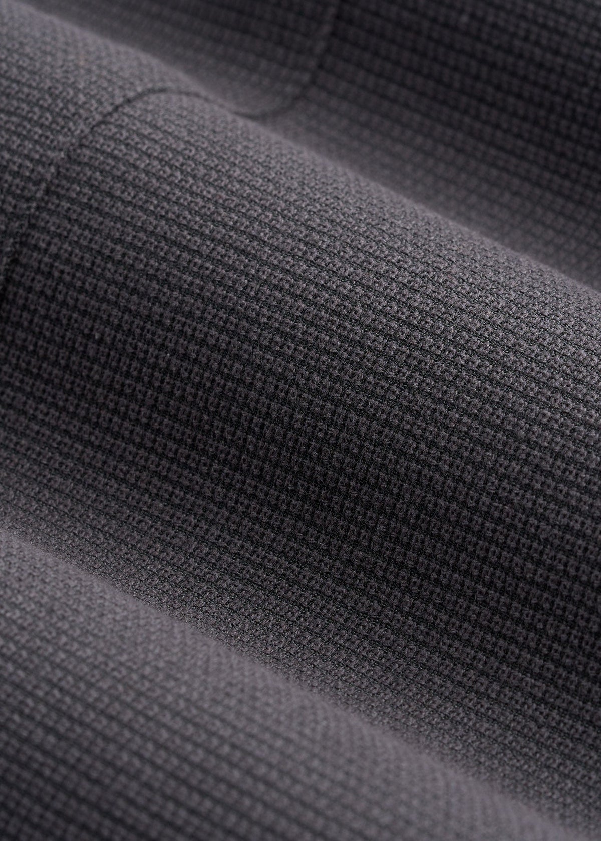 Textured Garment Washed Stretch Cotton Blazer for Tall Men in Iron Grey