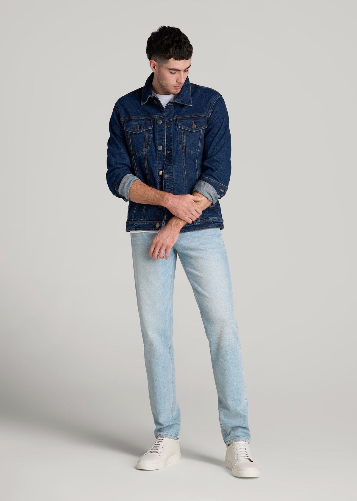 Milo RELAXED TAPERED FIT Jeans for Tall Men in Salt Lake Wash
