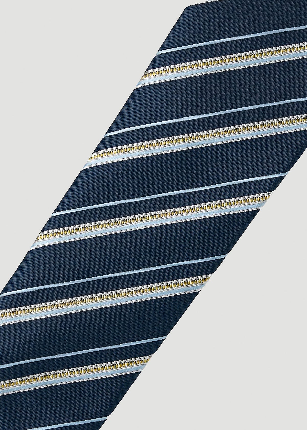 Dress Ties for Tall Men in Navy Blue Stripe
