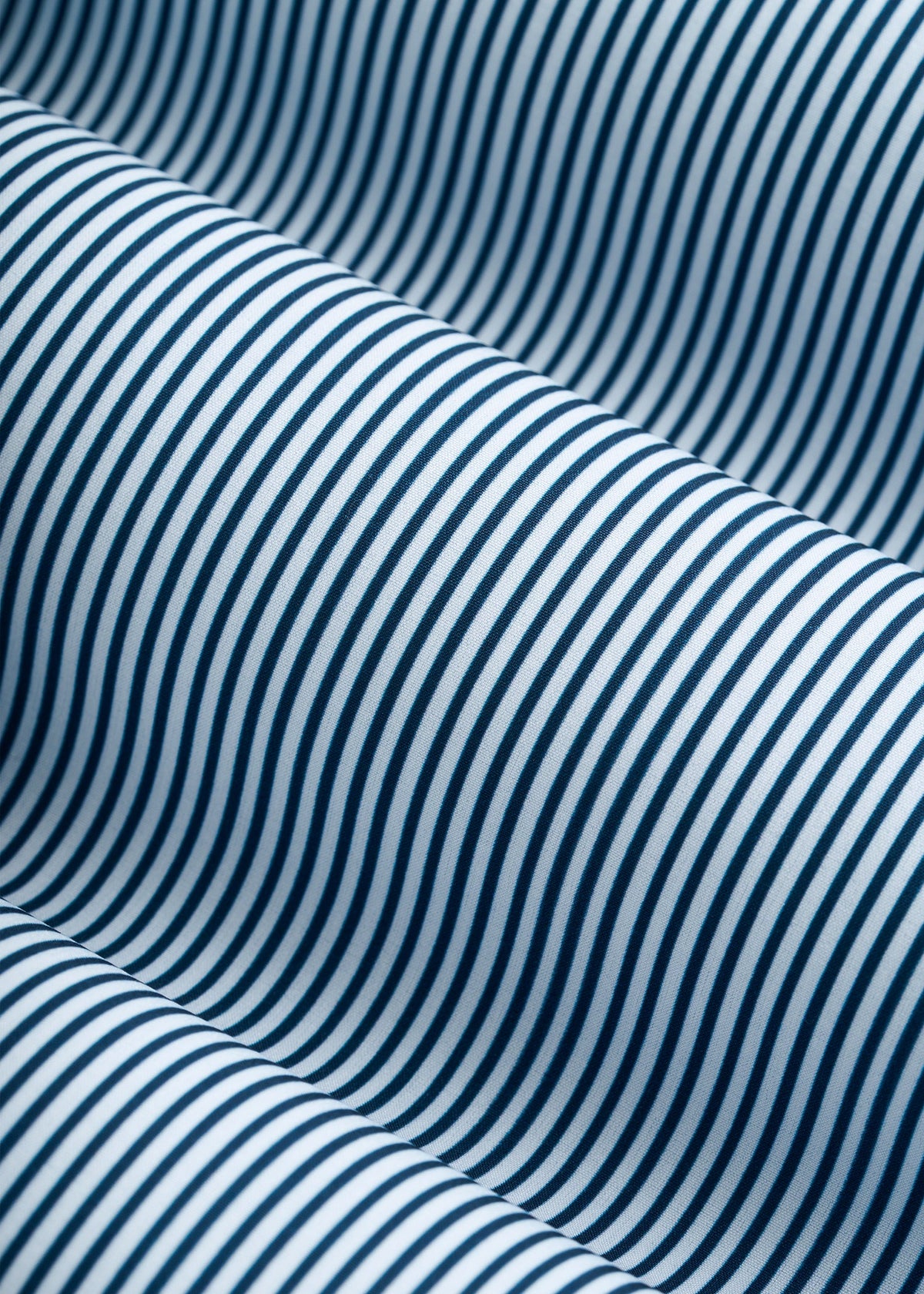 Traveler Stretch Dress Shirt for Tall Men in Royal Navy Stripe