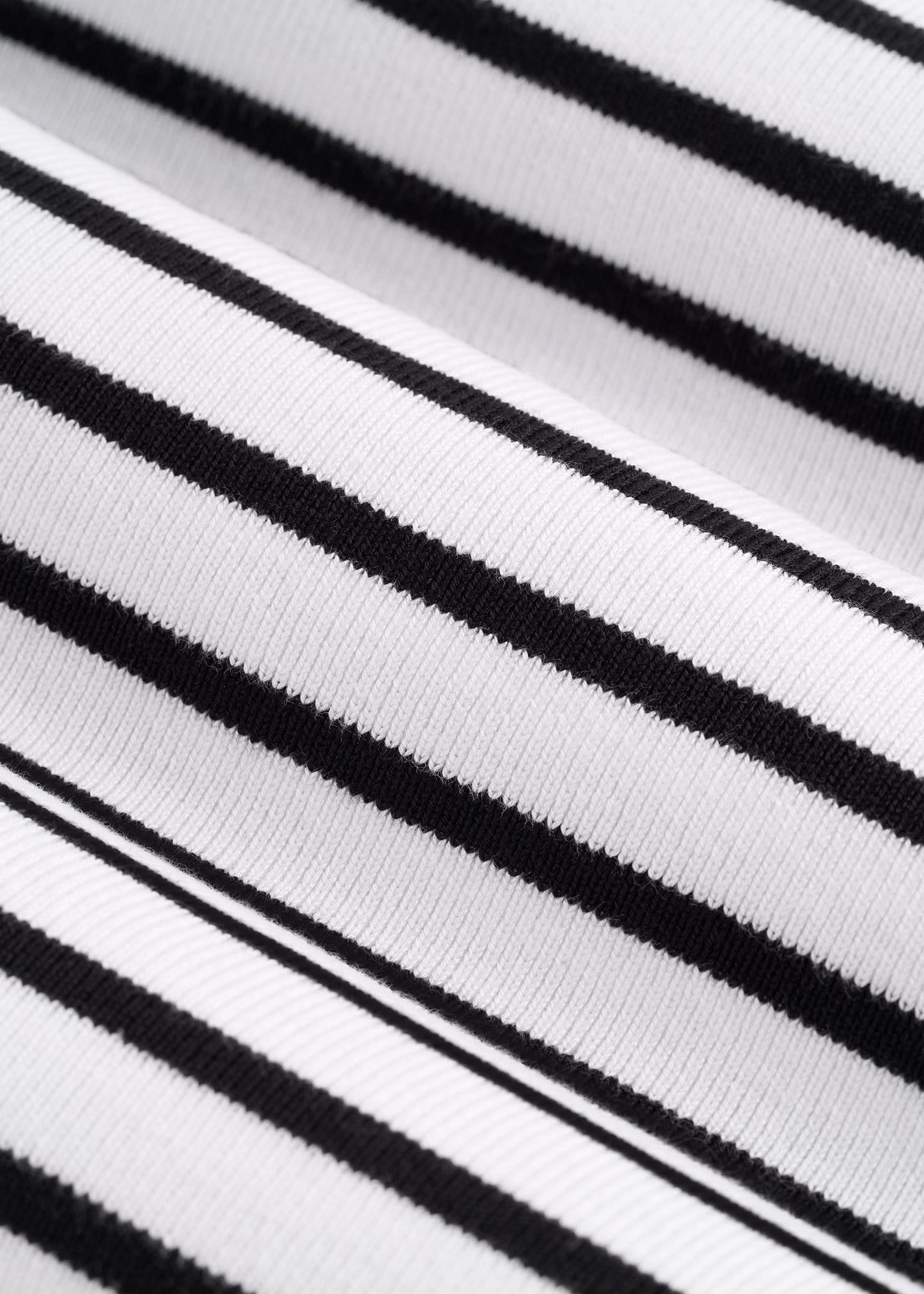 Sleeveless Knit Top for Tall Women in Bold Black Stripe