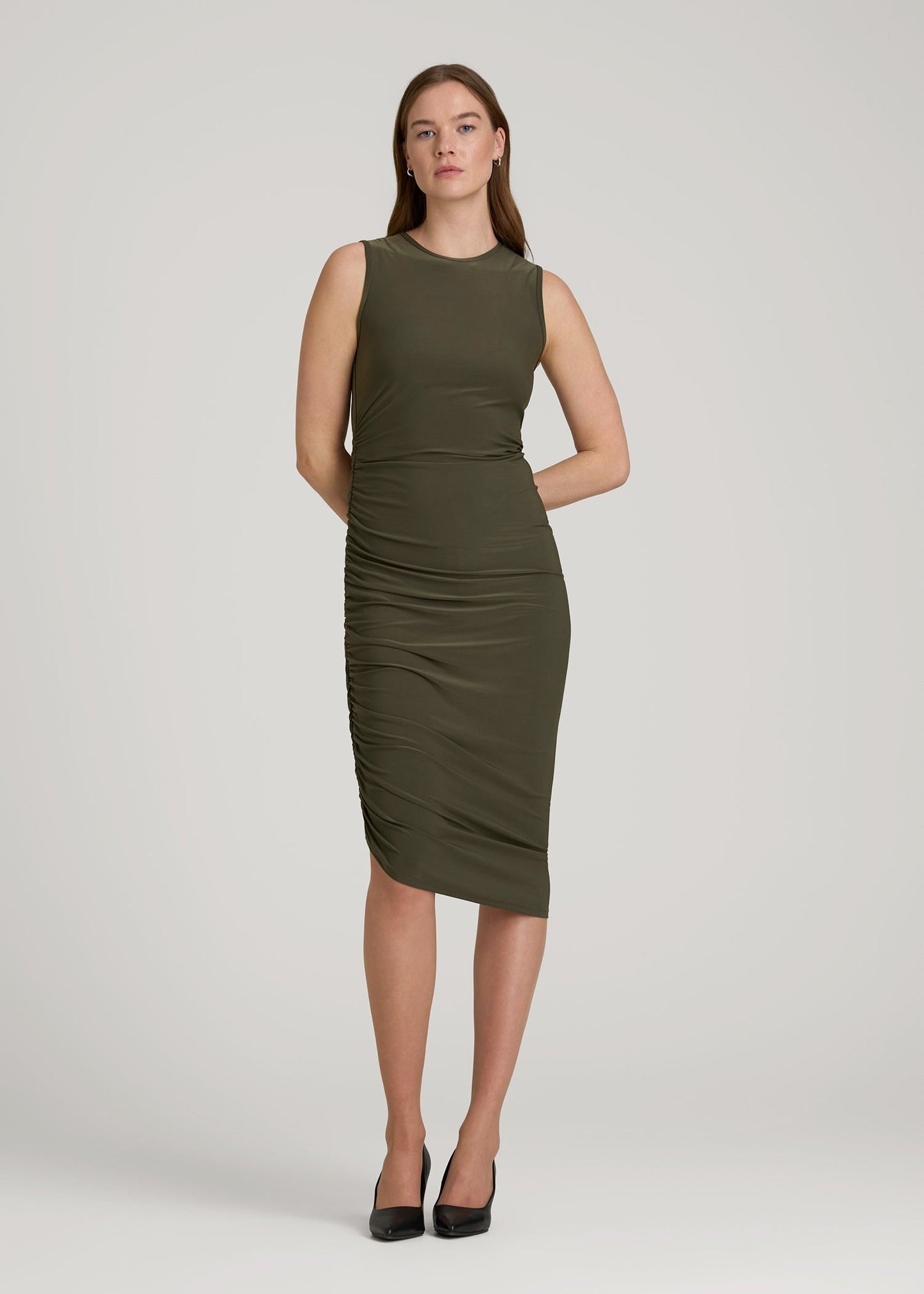 Ultra Sheer Pantyhose for Tall Women in Cool Sand