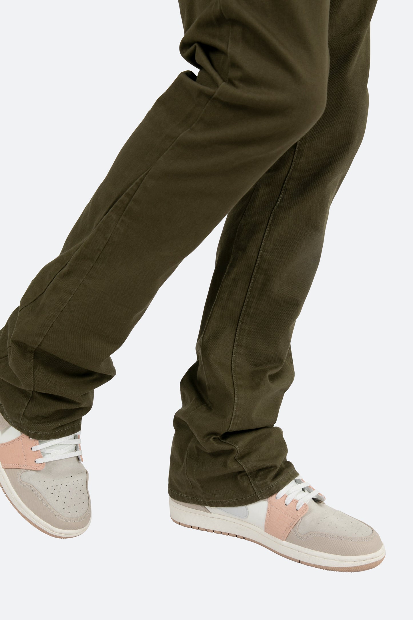 B472 Twill Flare Pants - Olive