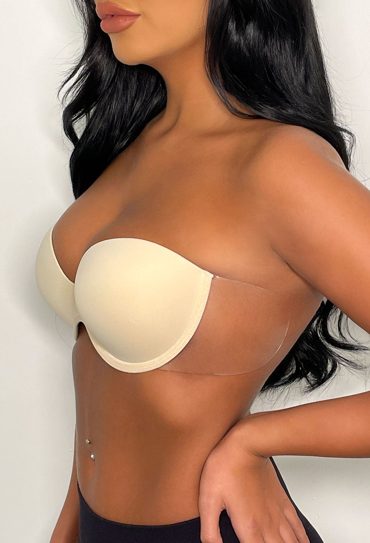 Boost Nude Winged Stick On Strapless Backless Push Up Bra