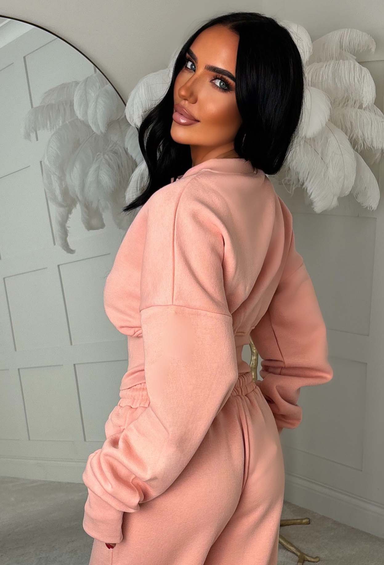 Comfy Collective Pink Button Down Lounge Co-ord