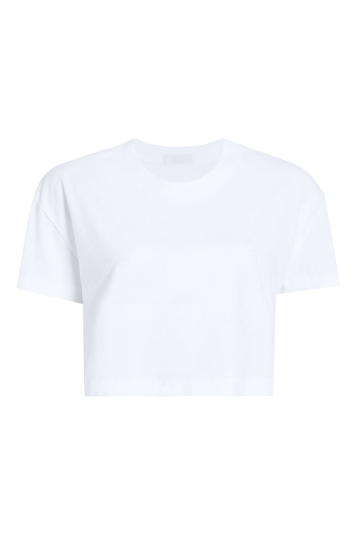 Vintage Cotton Cropped Tee | White