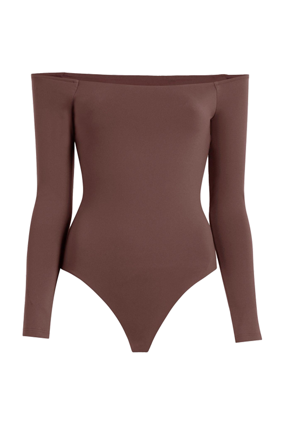 Off The Shoulder Bodysuit | Coffee