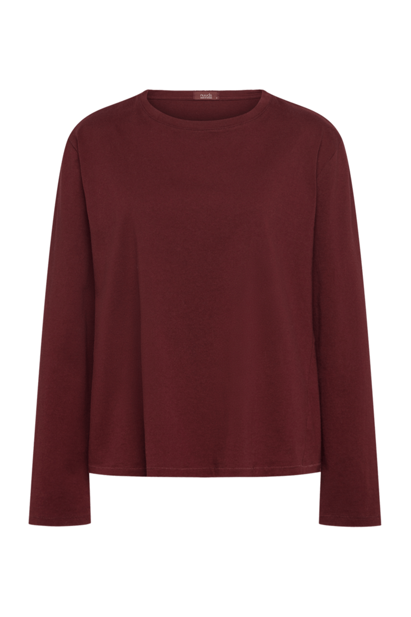 Vintage Cotton Long Sleeve Everyday T-Shirt | Black Cherry