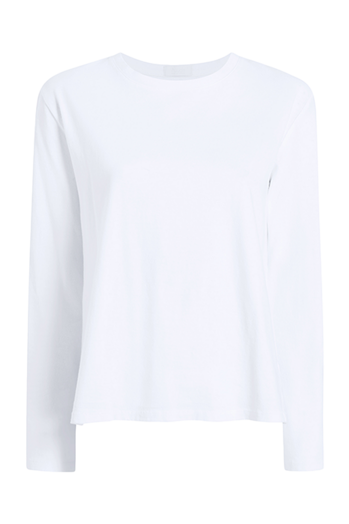Vintage Cotton Long Sleeve Everyday T-Shirt | White