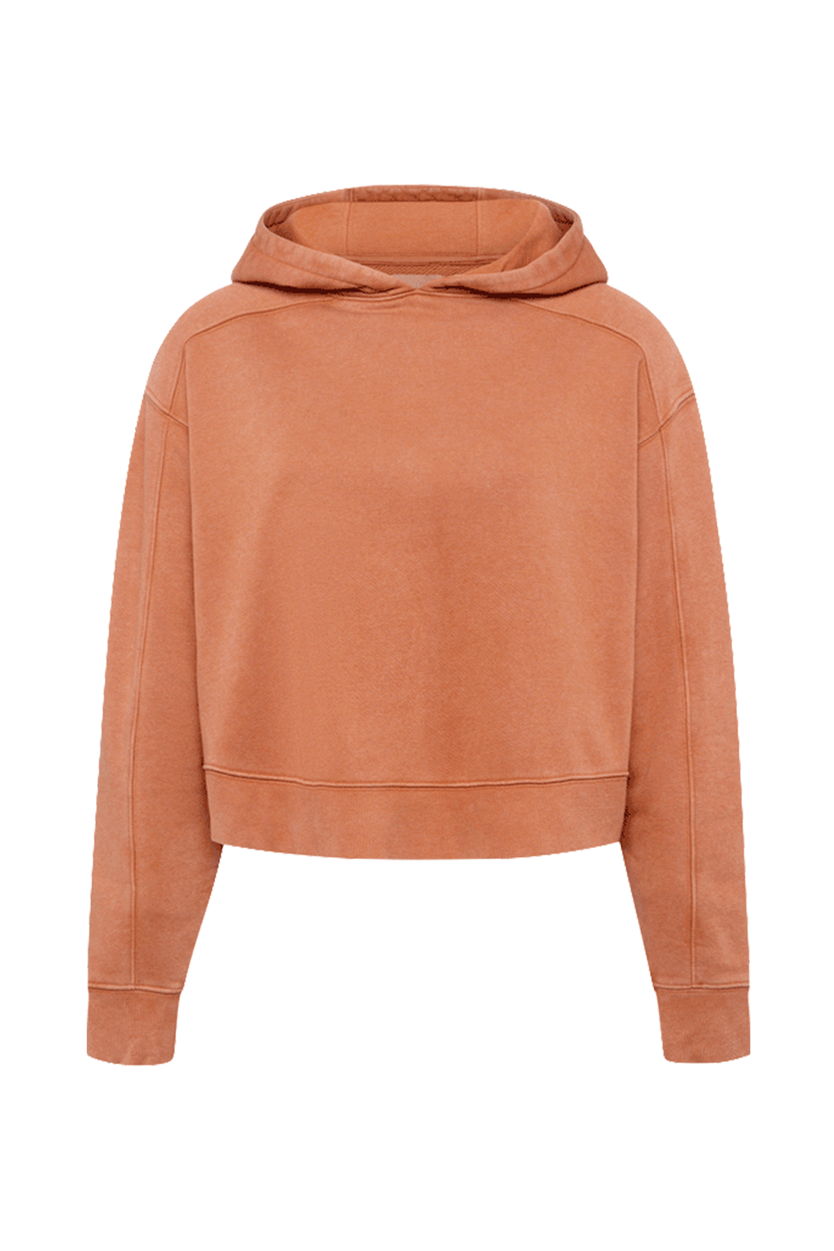 Vintage Fleece Cropped Hoodie | Washed Clay