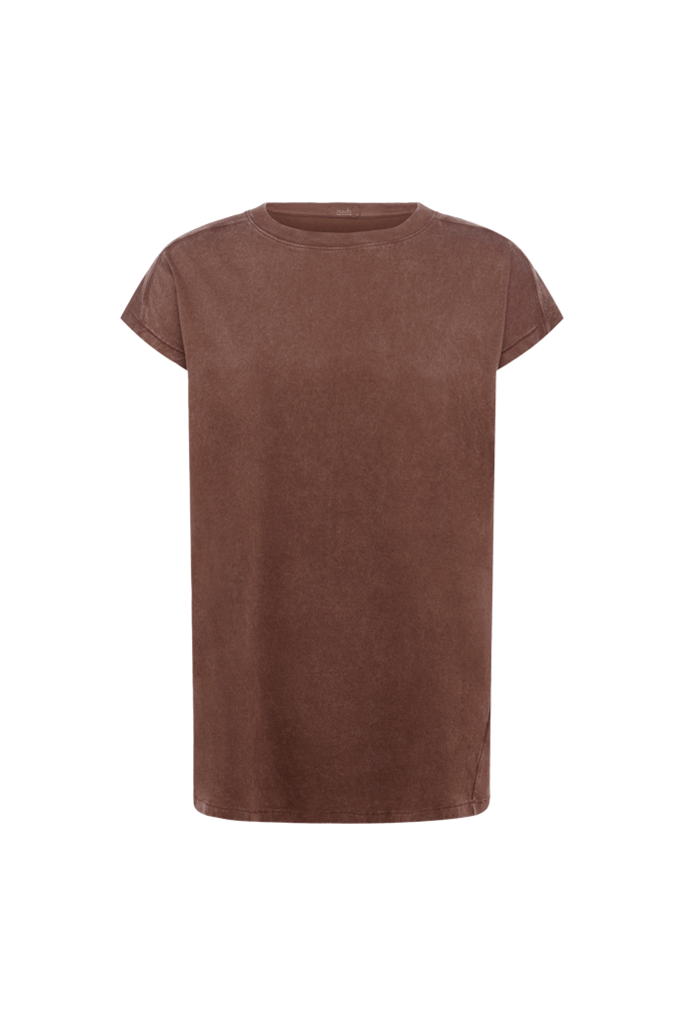 Soft Cotton Tunic Muscle Tee | Washed Coffee