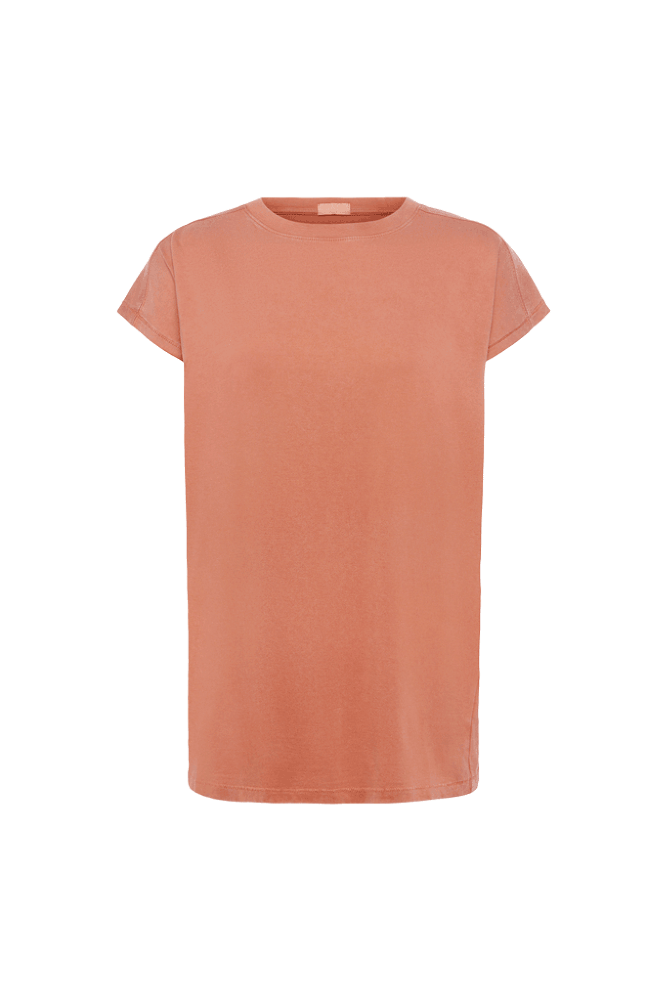 Soft Cotton Tunic Muscle Tee | Washed Clay