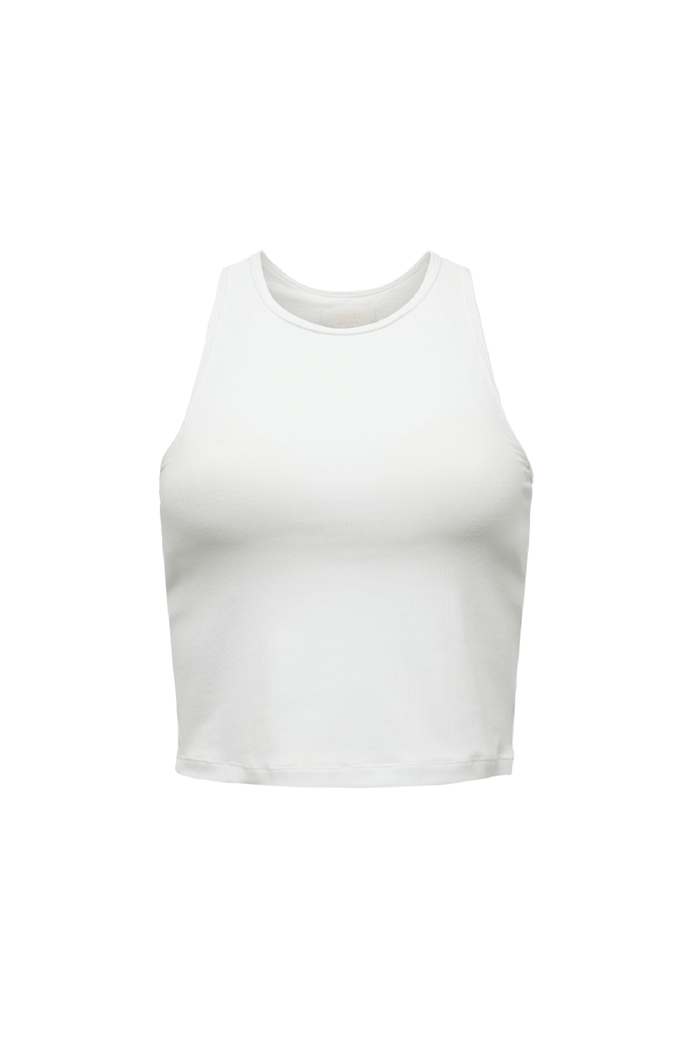 Sporty Rib Racer Tank | White