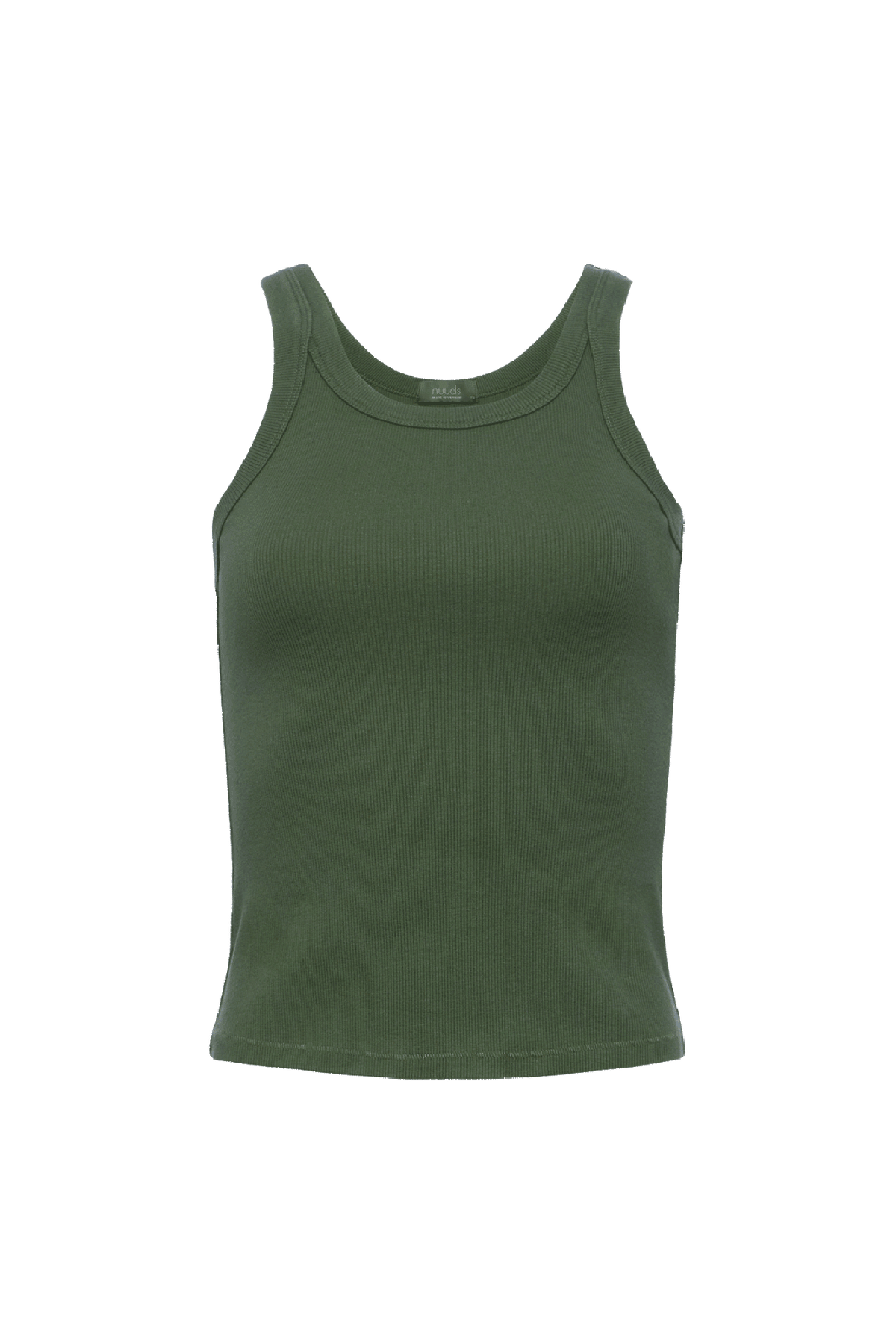Essential Rib Tank | Darkest Olive