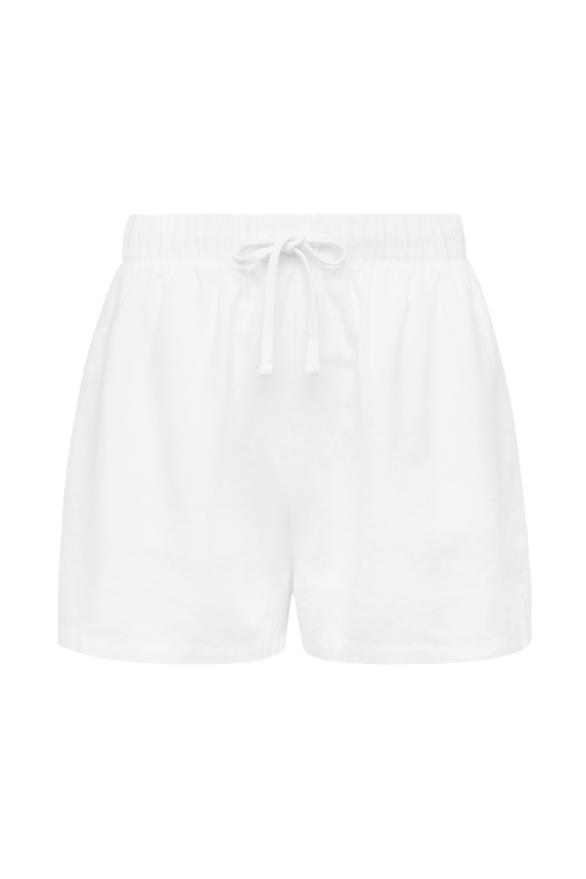 Linen Beach Short | White