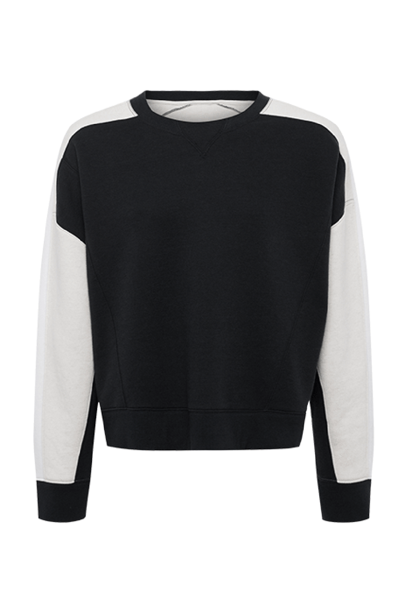 Vintage Fleece Sideline Crew | Black/Bone
