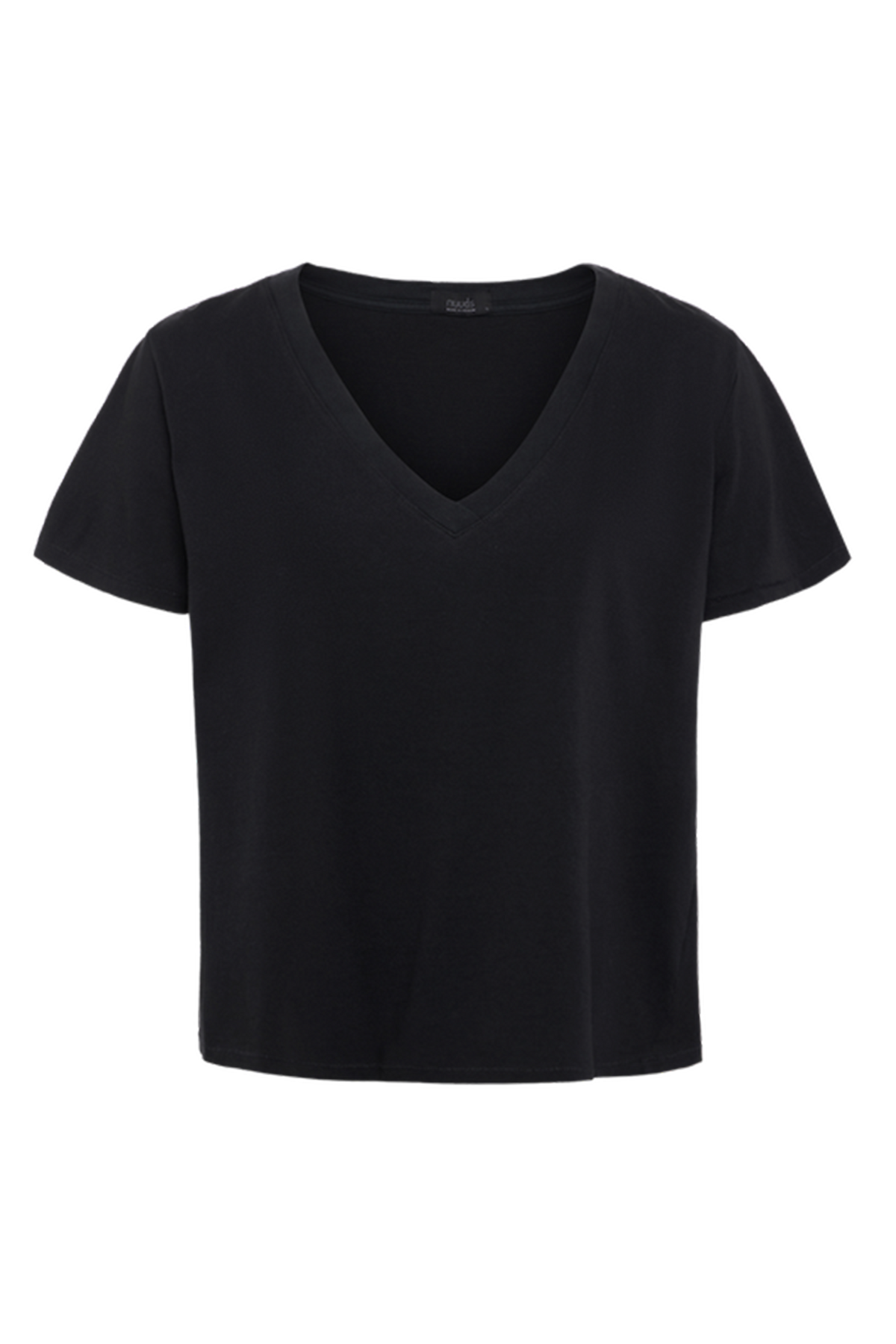 Vintage Cotton V-Neck Everyday T-Shirt | Black
