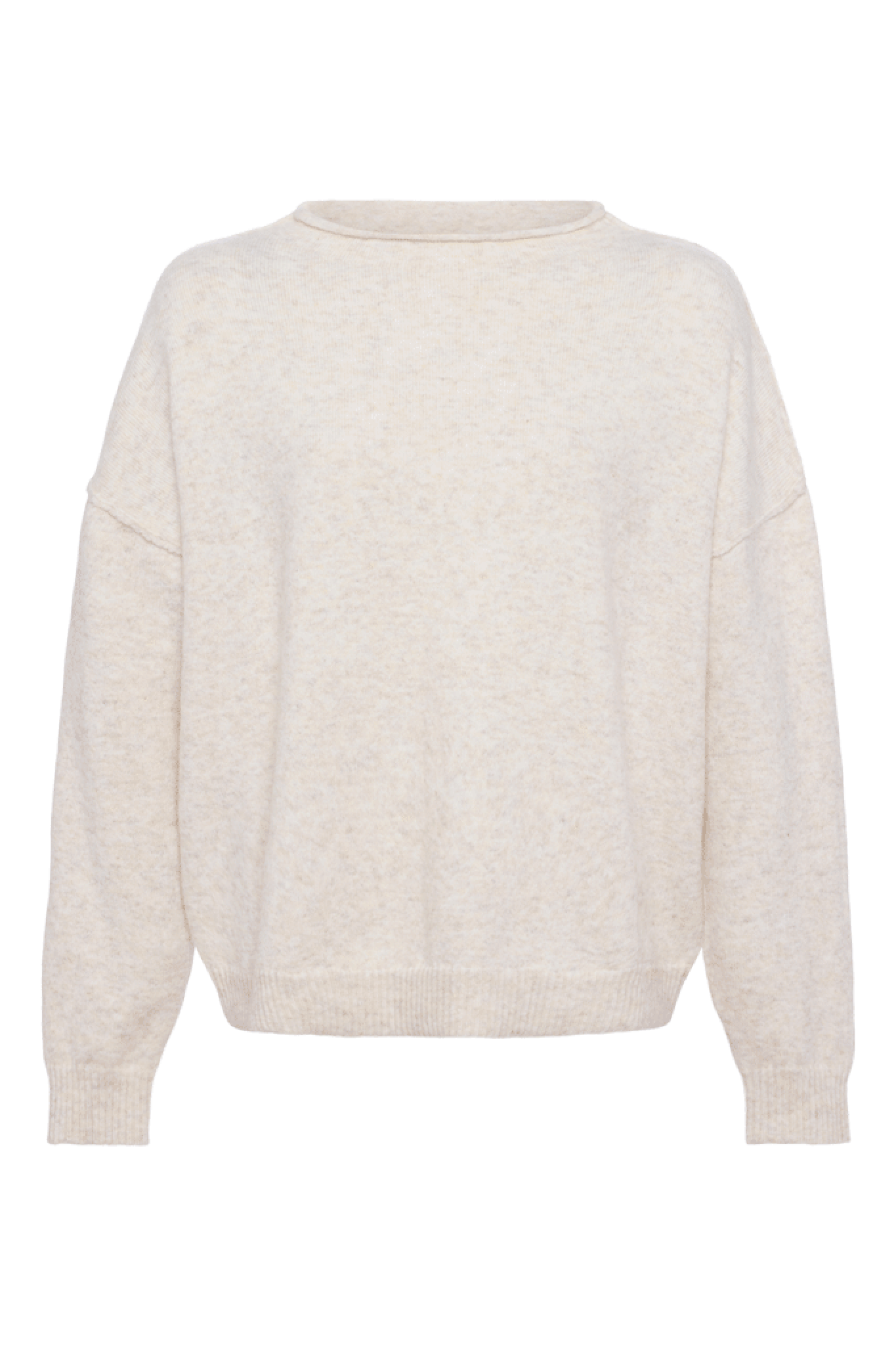 Cozy Knit Mockneck Sweater | Heather Bone