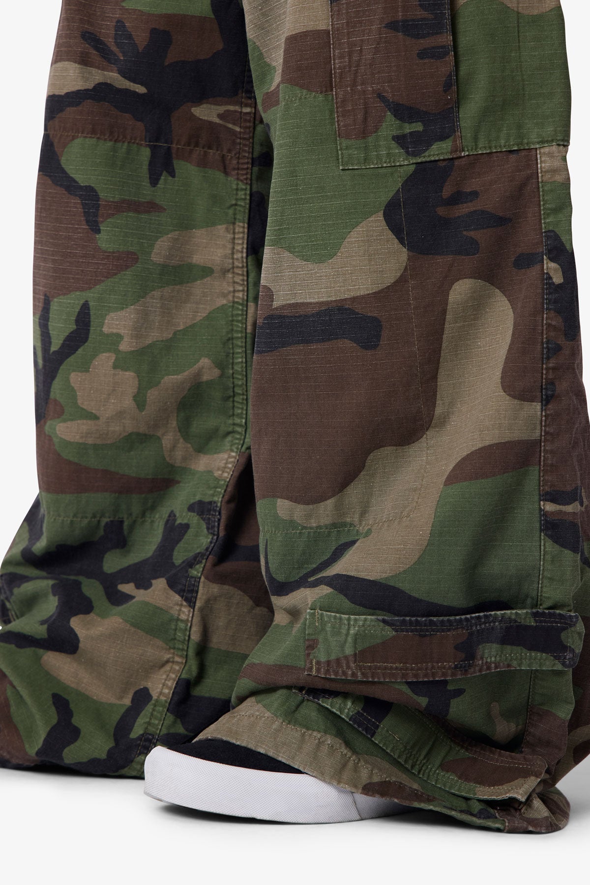 Military Rave Cargo Pants - Camo
