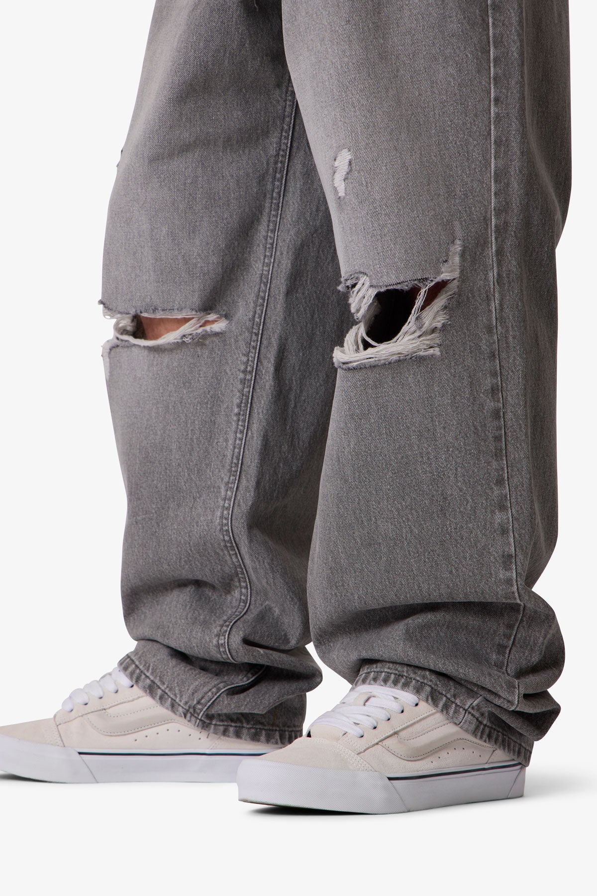 Ultra Baggy Blowout Denim - Washed Grey