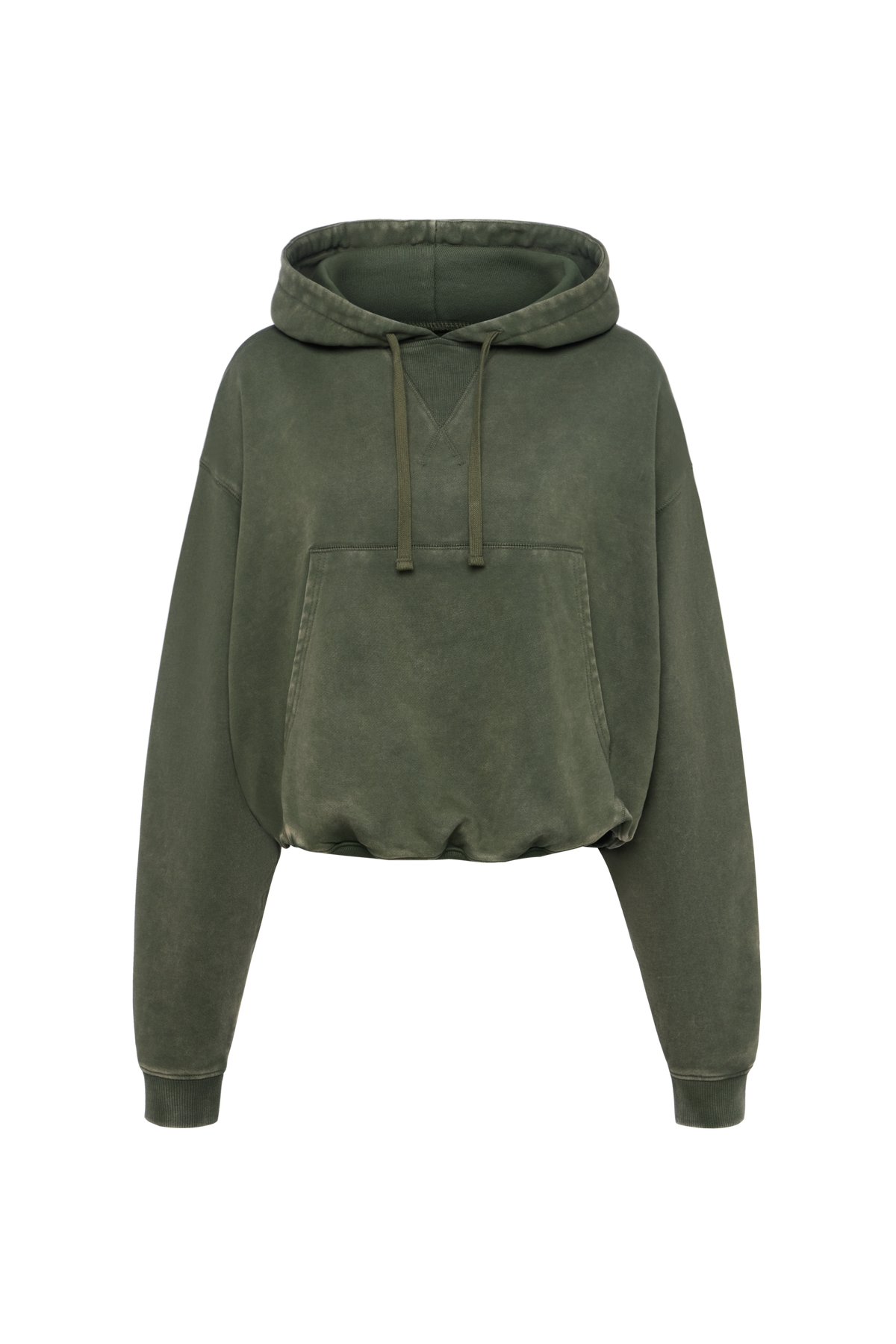 Vintage Washed Hoodie | Darkest Olive