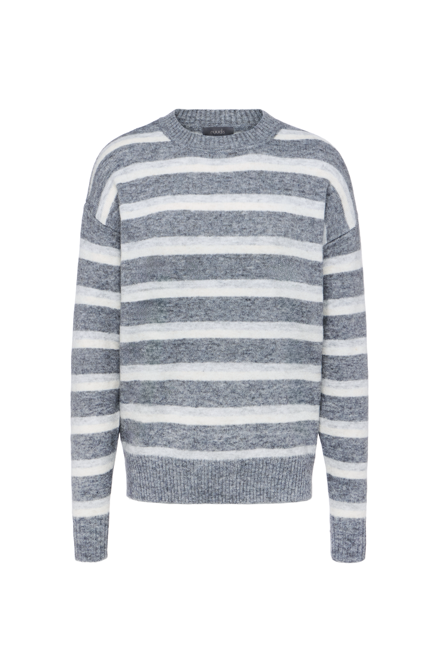 Cozy Knit Stripe Sweater | Charcoal Stripe