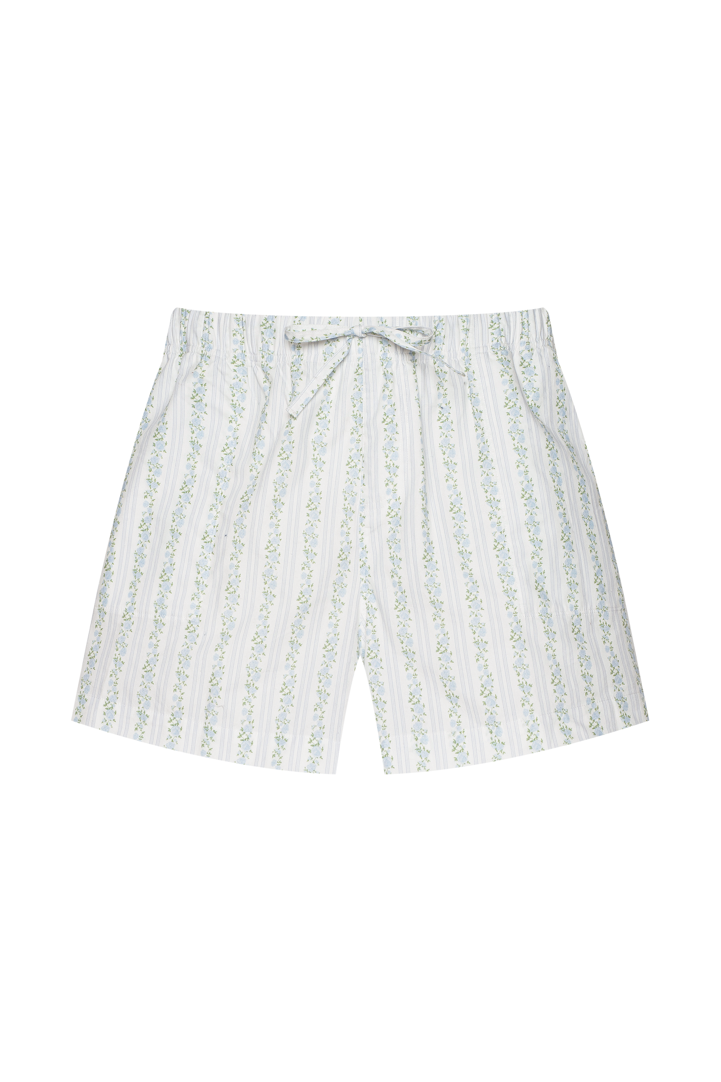 Poplin Short | Floral Stripe