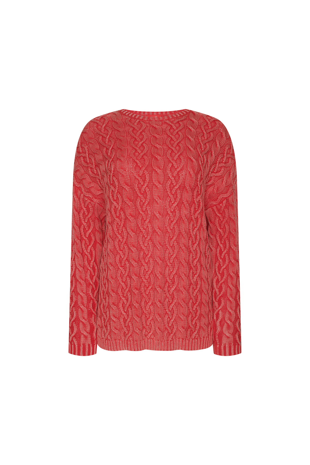 Lightweight Cable Sweater | Cayenne