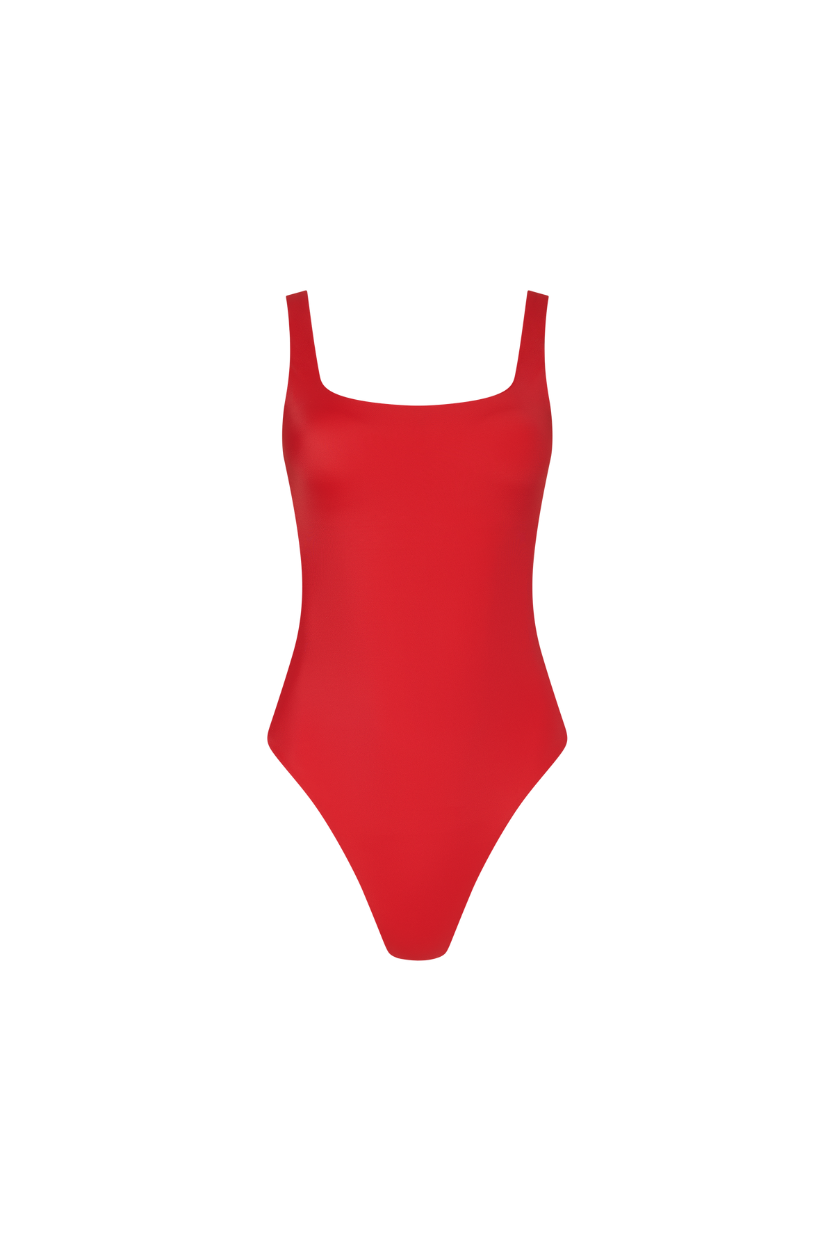 Square Neck One Piece | Smooth Cayenne