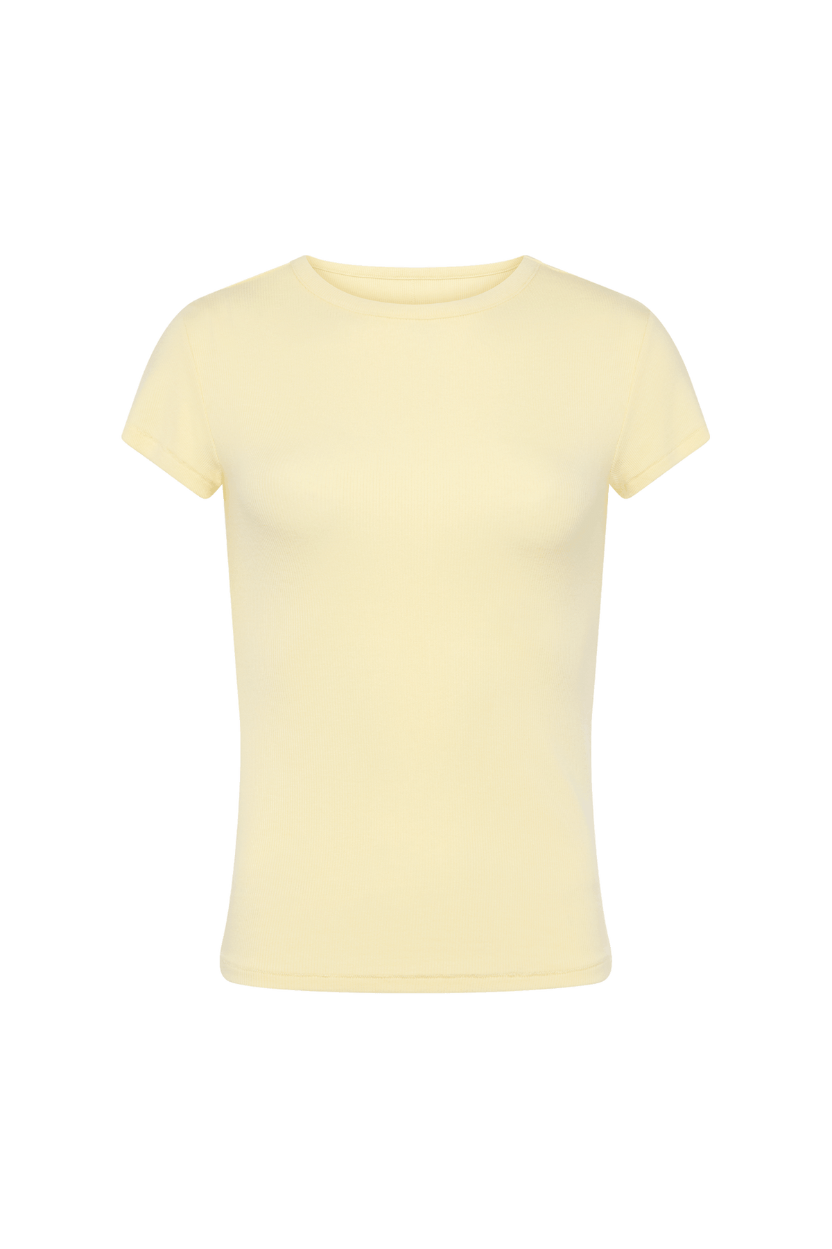 Slinky Rib Tee | Lemon