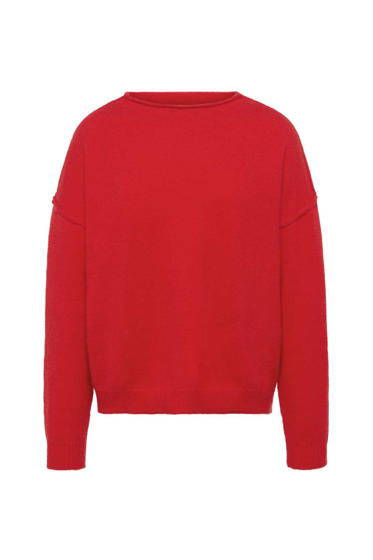 Cozy Knit Mockneck Sweater | Chili