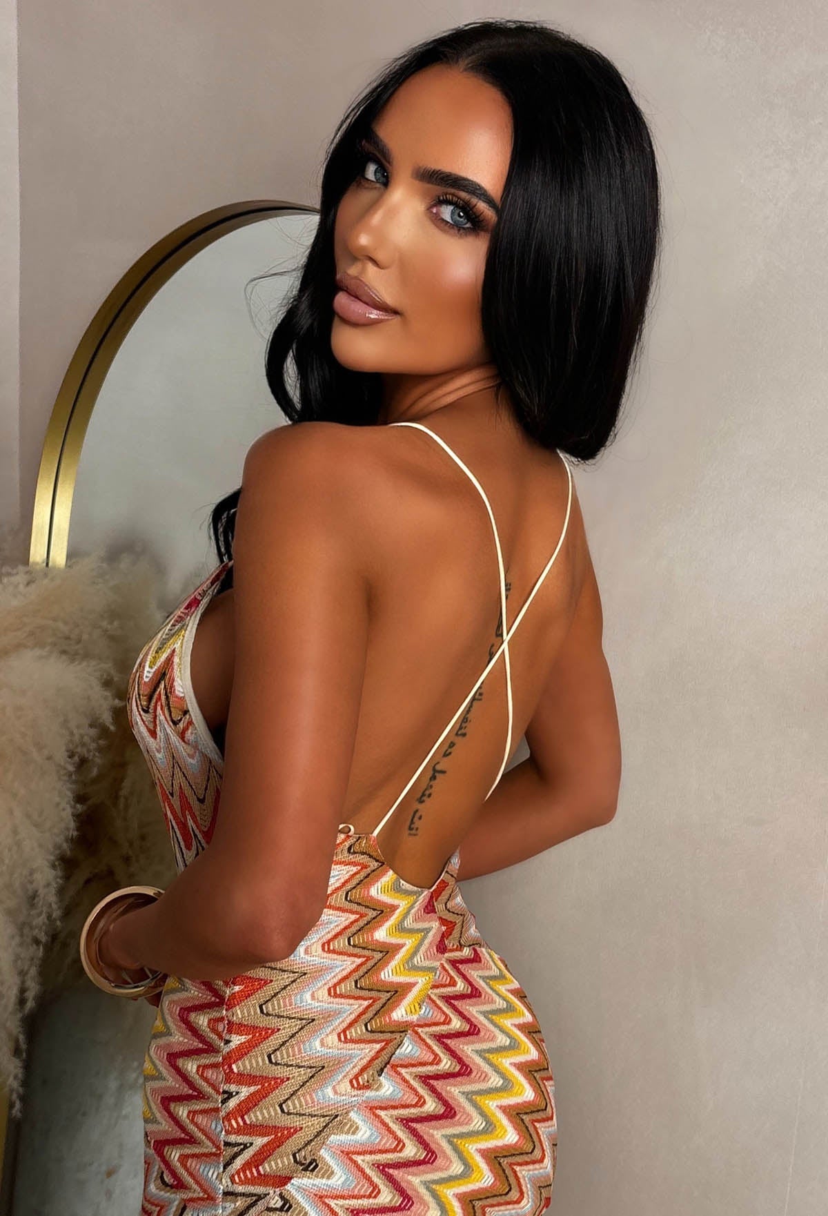 Bring On The Style Orange Zig Zag Maxi Dress
