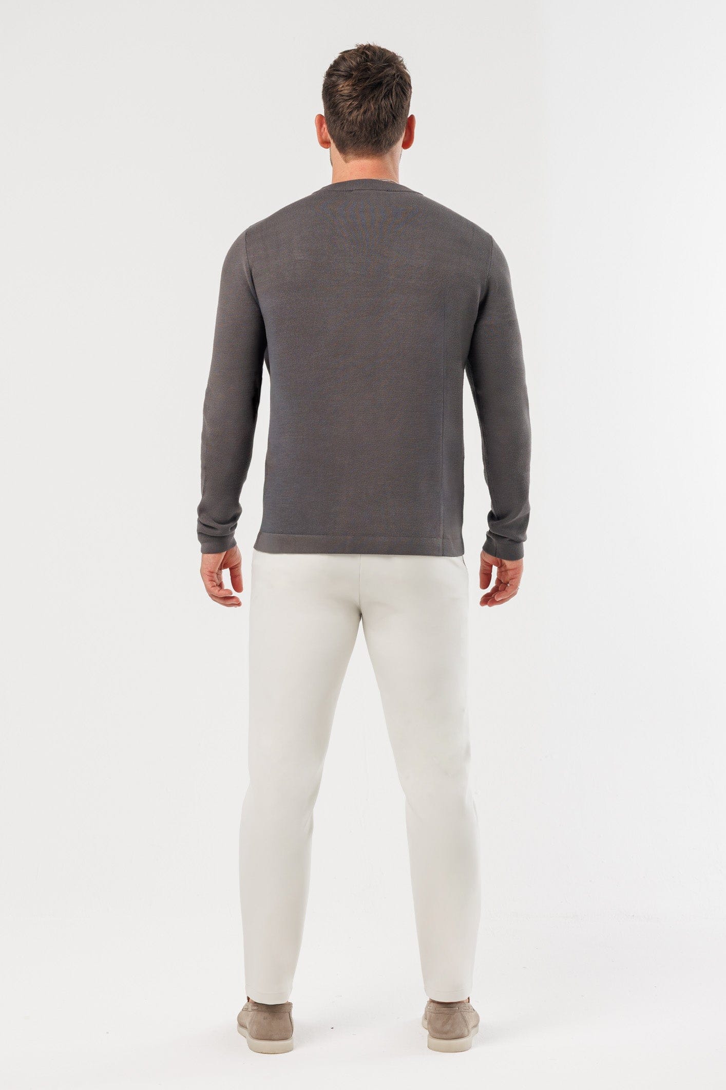LUXE KNIT SWEATER - DARK GREY