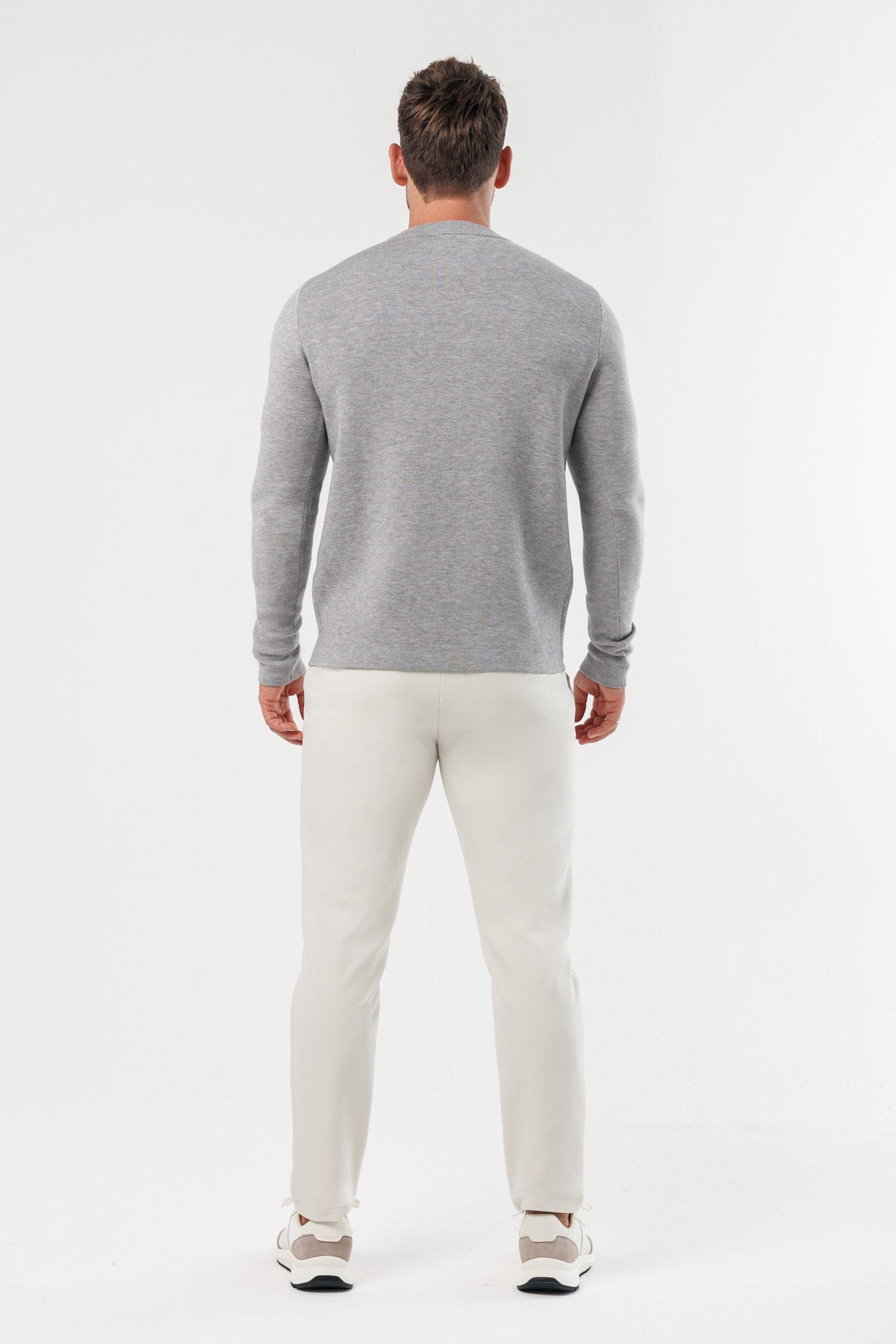 LUXE KNIT SWEATER - GREY