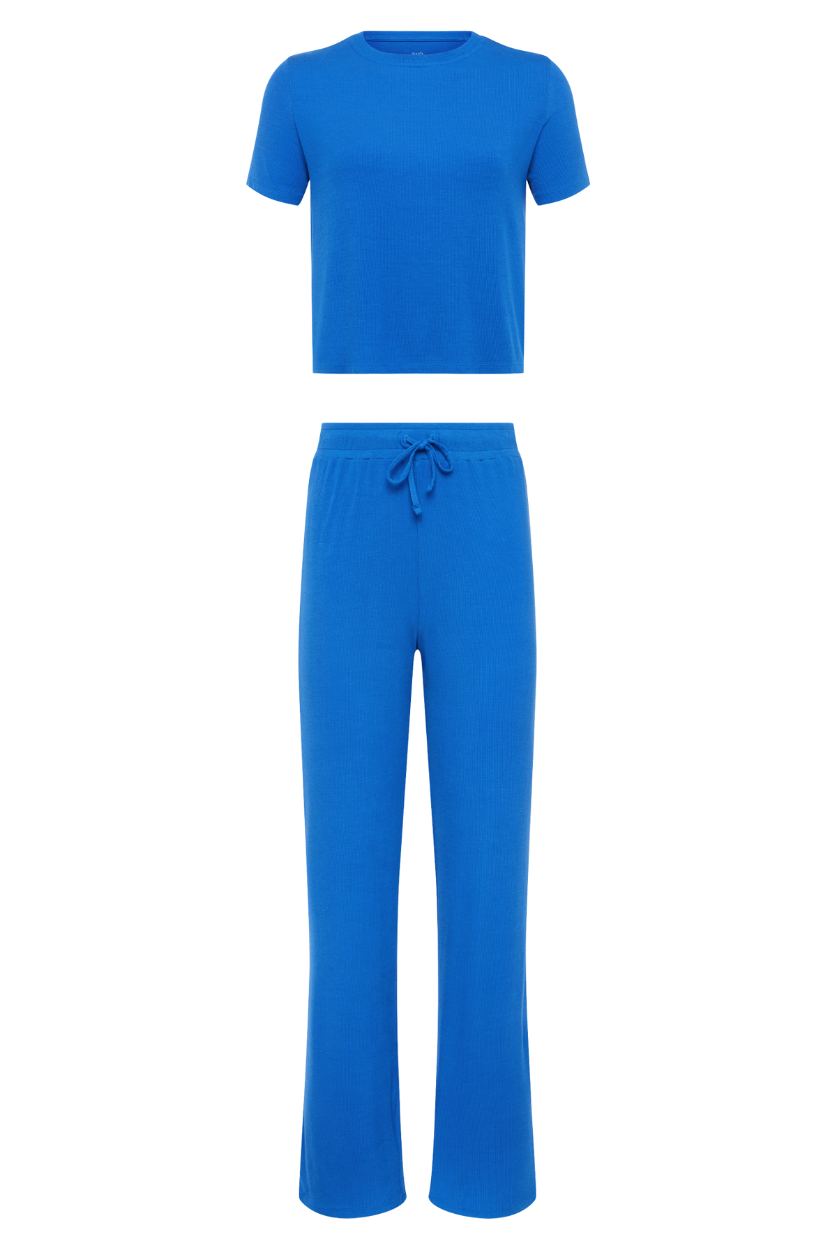 Ribbed Pajama Set | Cobalt