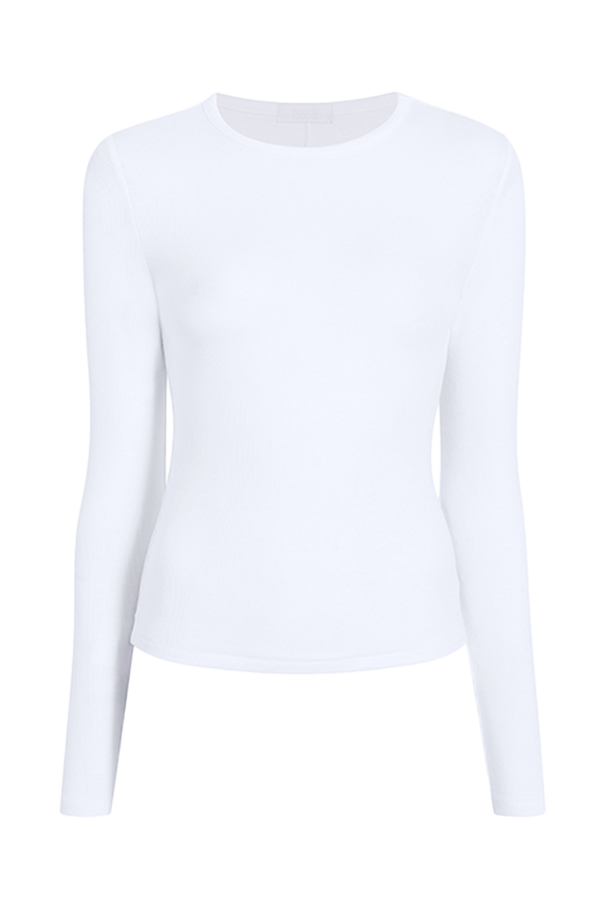 Slinky Rib Long Sleeve Shirt | White