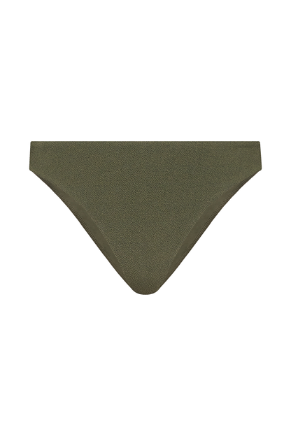 Low Waist Bikini Bottom | Crispy Darkest Olive