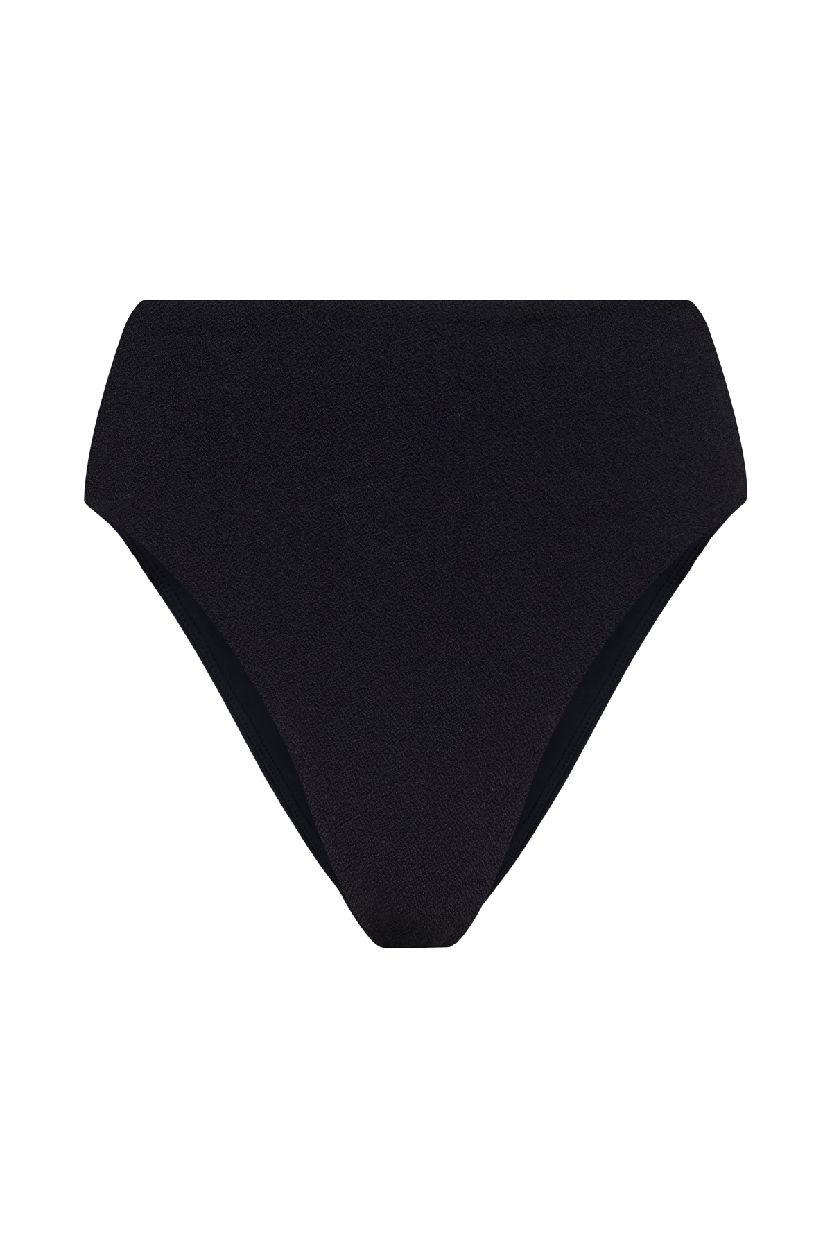 High Waist Bikini Bottom | Crispy Black
