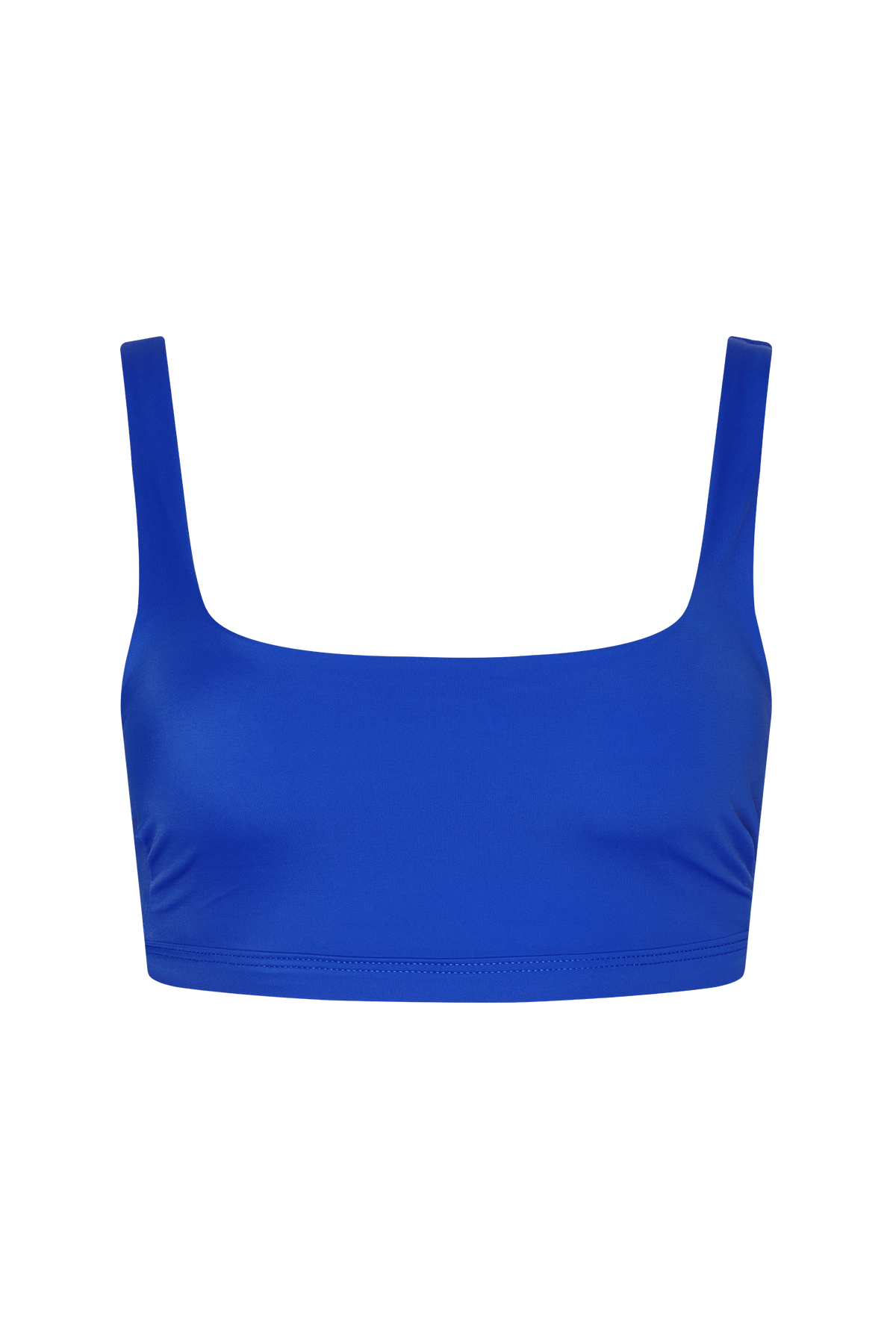 Square Neck Bikini Top | Smooth Blueberry