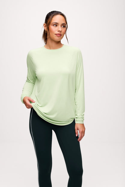 Featherweight Active Long Sleeve Shirt | Matcha