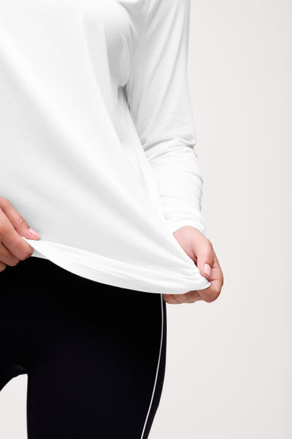 Featherweight Active Long Sleeve Shirt | White
