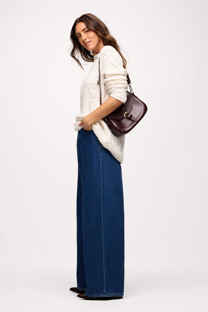 Heritage Cable Sweater | Pearl