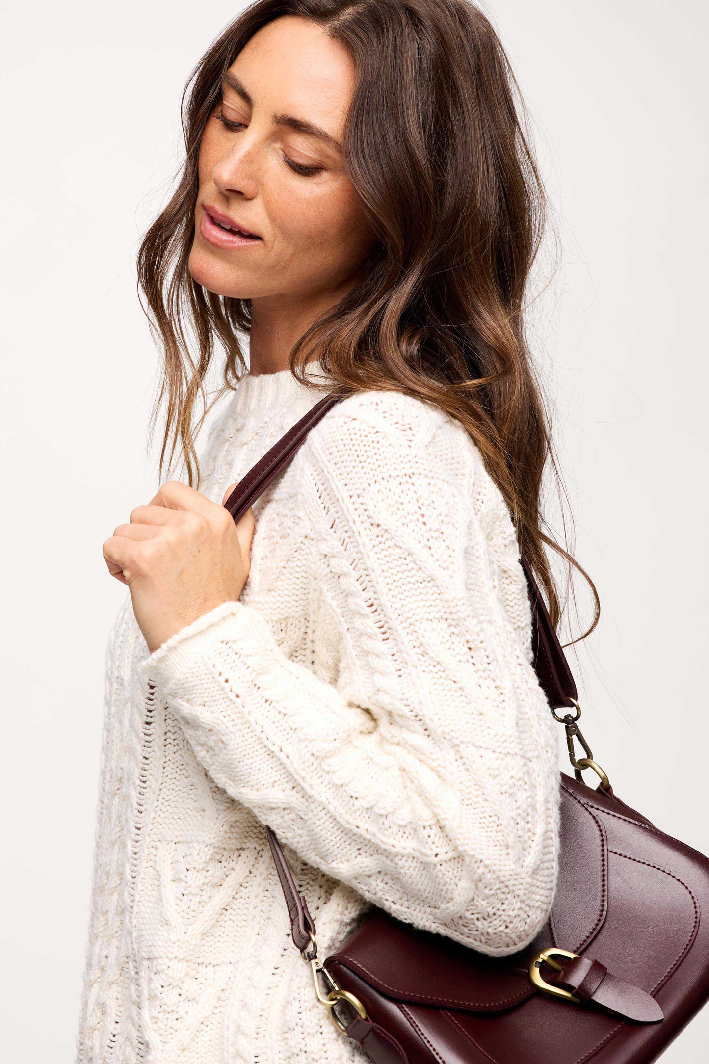 Heritage Cable Sweater | Pearl