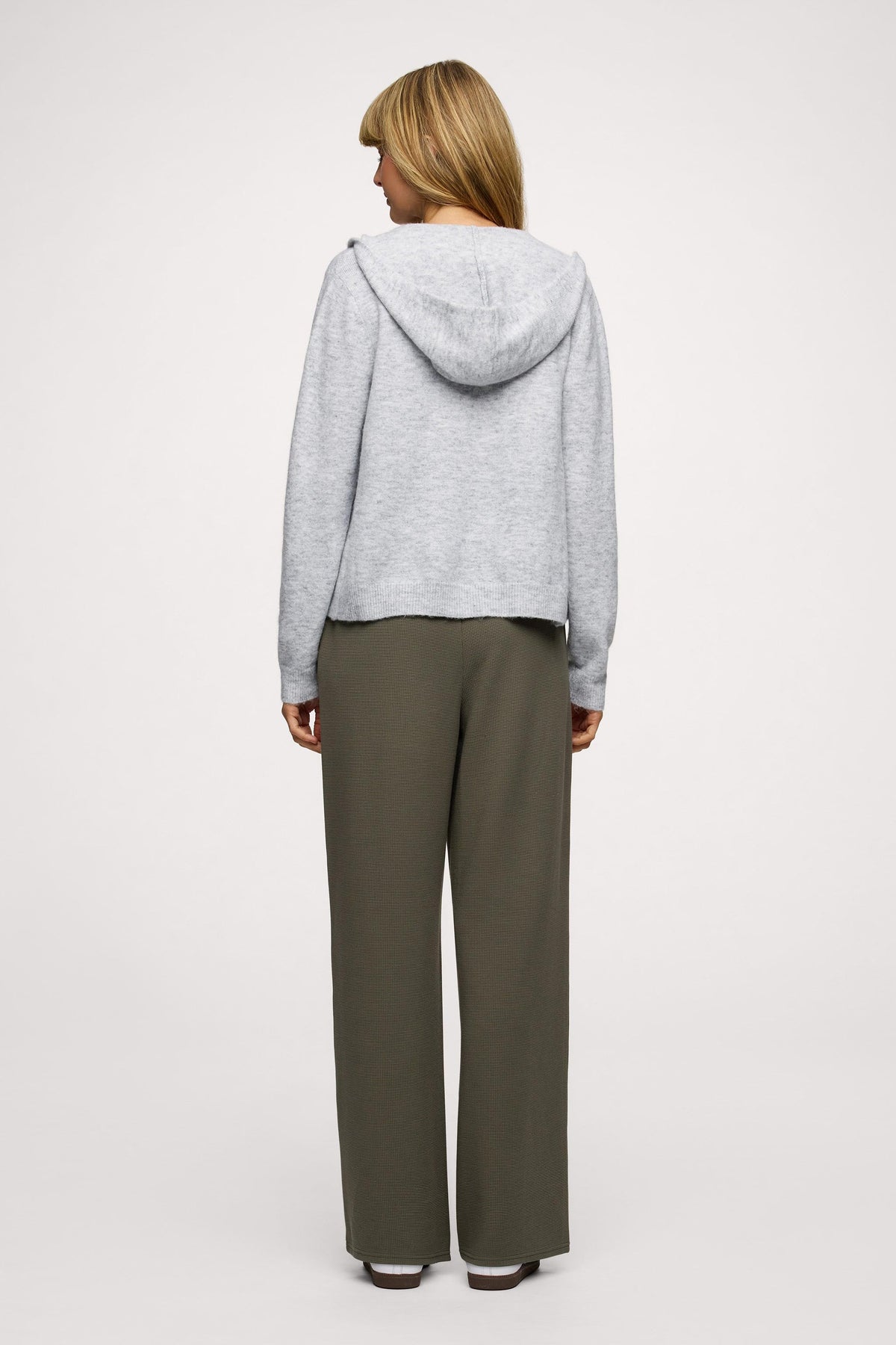 Cozy Knit Zip-Up Cardigan | Heather Grey
