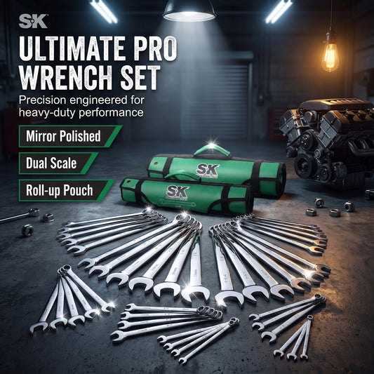 SK Combination Wrench Set,SAE & Metric