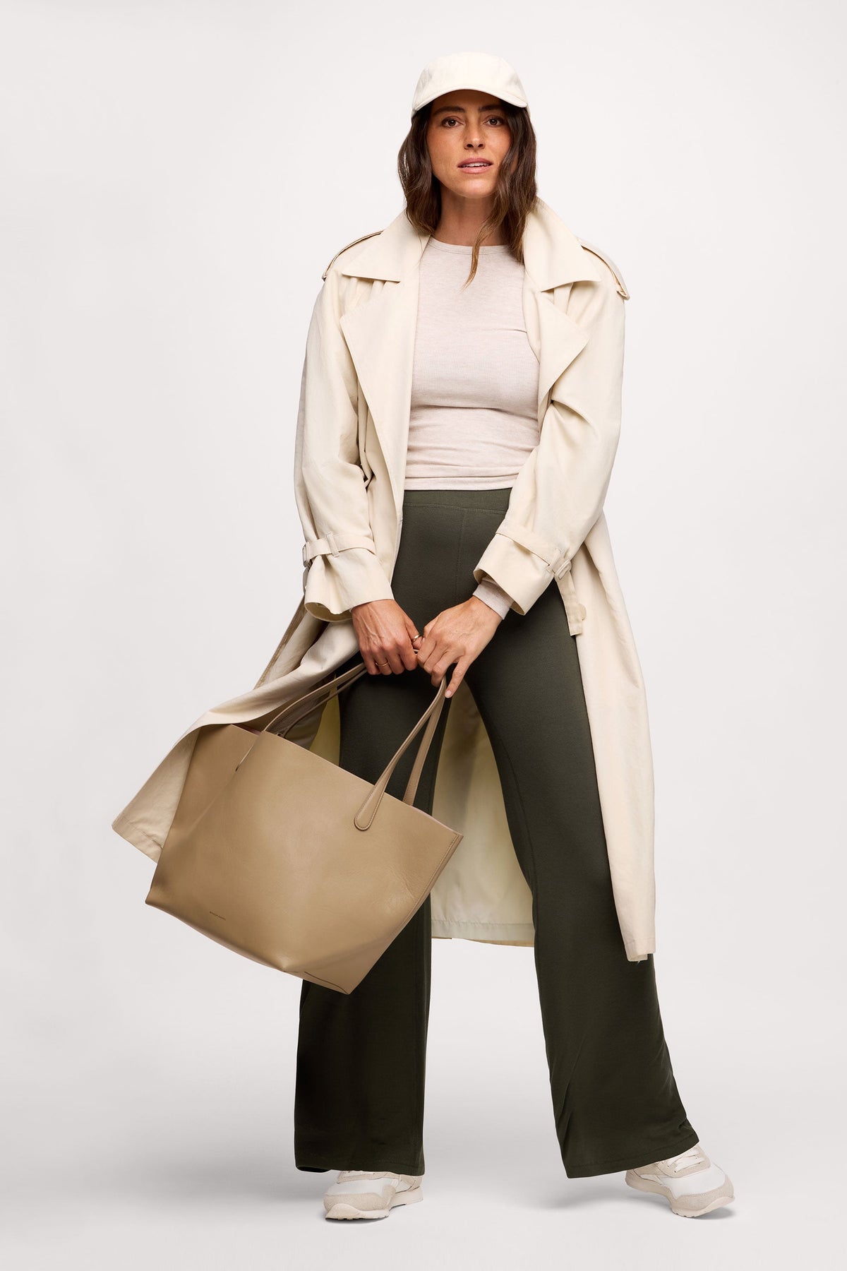 Slinky Rib Streamline Pant | Darkest Olive